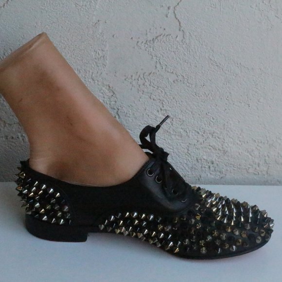 Christian Louboutin Fred Spike Flats - Picture 2 of 11